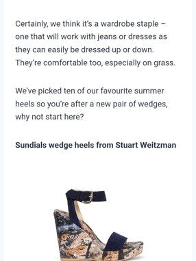 Navy Suede Stuart Weitzman Wedge Sandals with Ankle Strap New 35 4.5